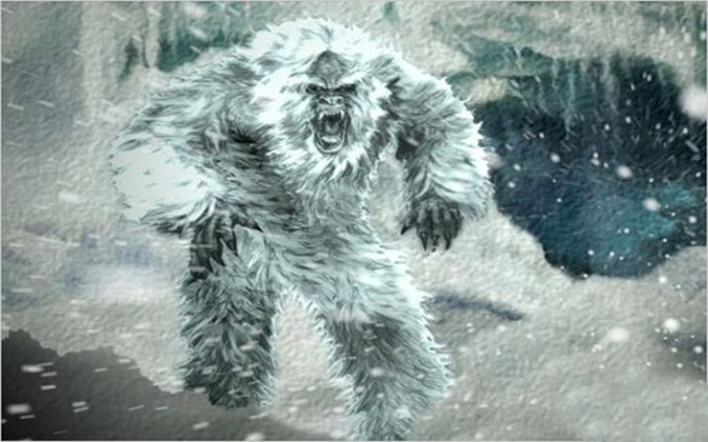 他们在喜马拉雅山脉珠穆朗玛峰地区尼泊尔一侧发现了"雪人"足迹