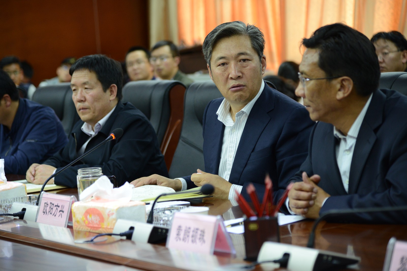区党委宣传部副部长,网信办主任欧阳方兴同志主持会议.